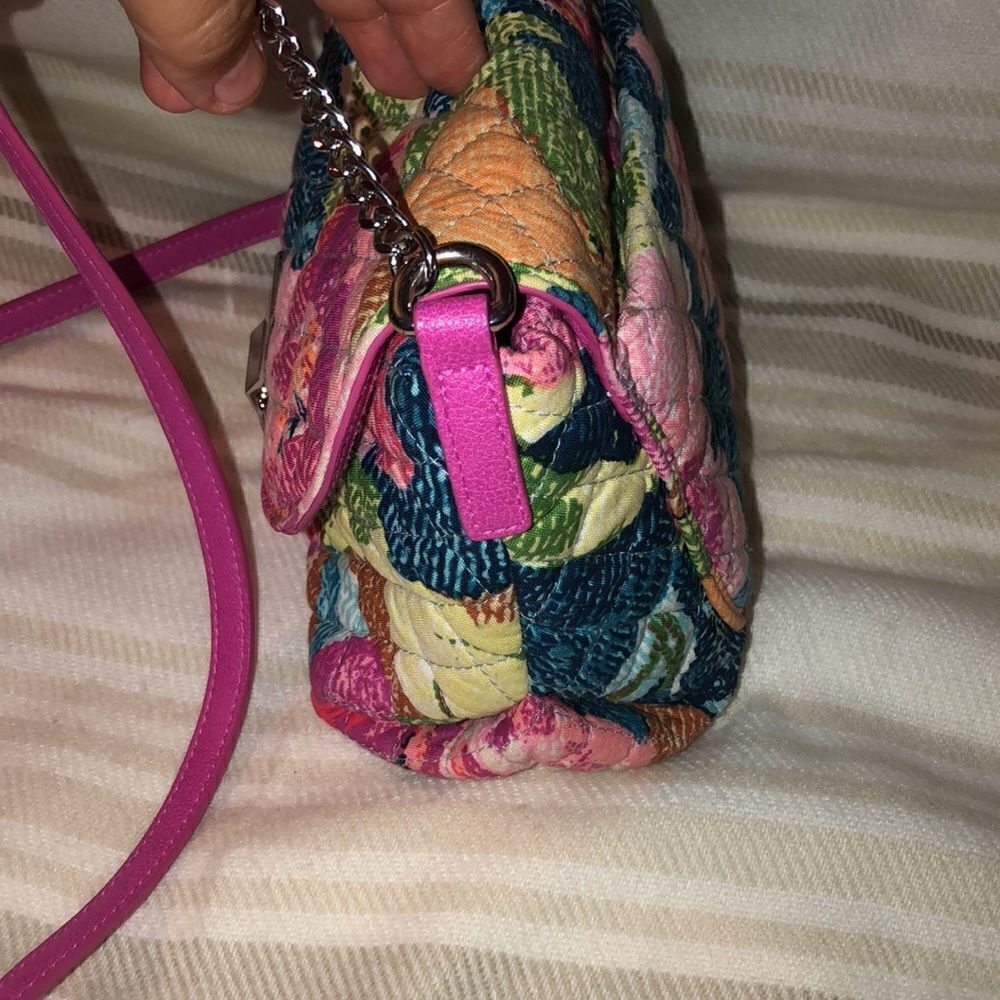 Vera Bradley Superbloom Print Floral Quilted Small Crossbody Bag Purse - Picture 6 of 15
